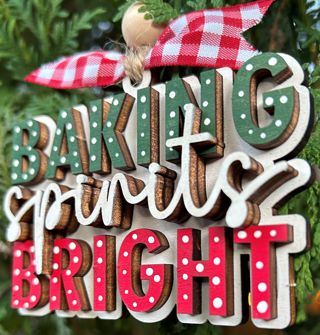 Baking Spirits Bright - Pop Out Ornament Kit