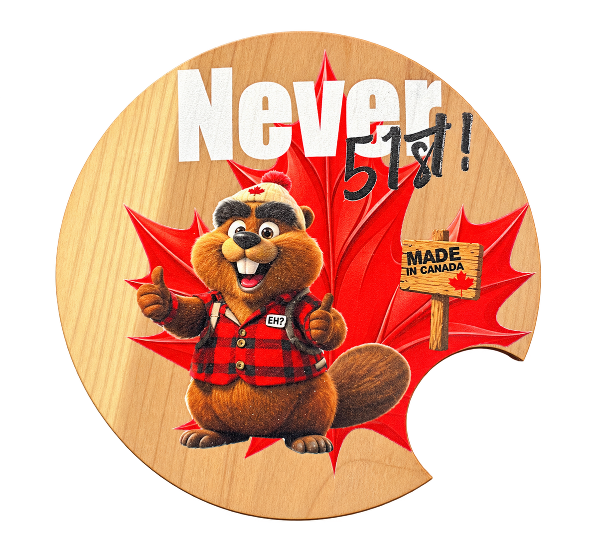 Never the 51st Cedar Car Coaster