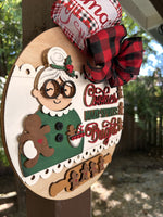 Load image into Gallery viewer, Cookies Make Spirits Bright - DIY Door Knocker Kit
