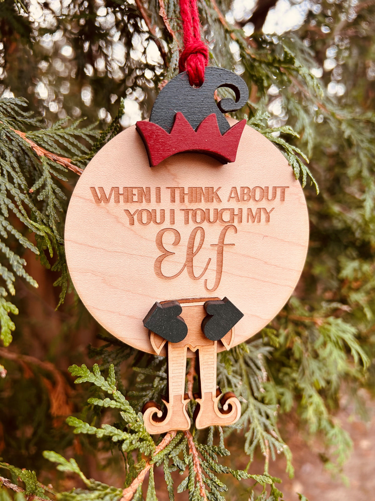 Elf Wood Ornament