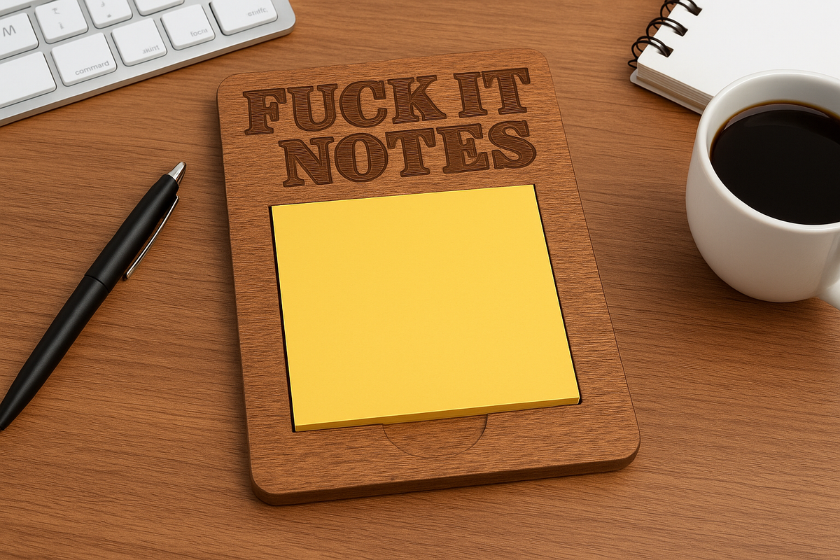 F@ck It Notes Sticky Note Holder
