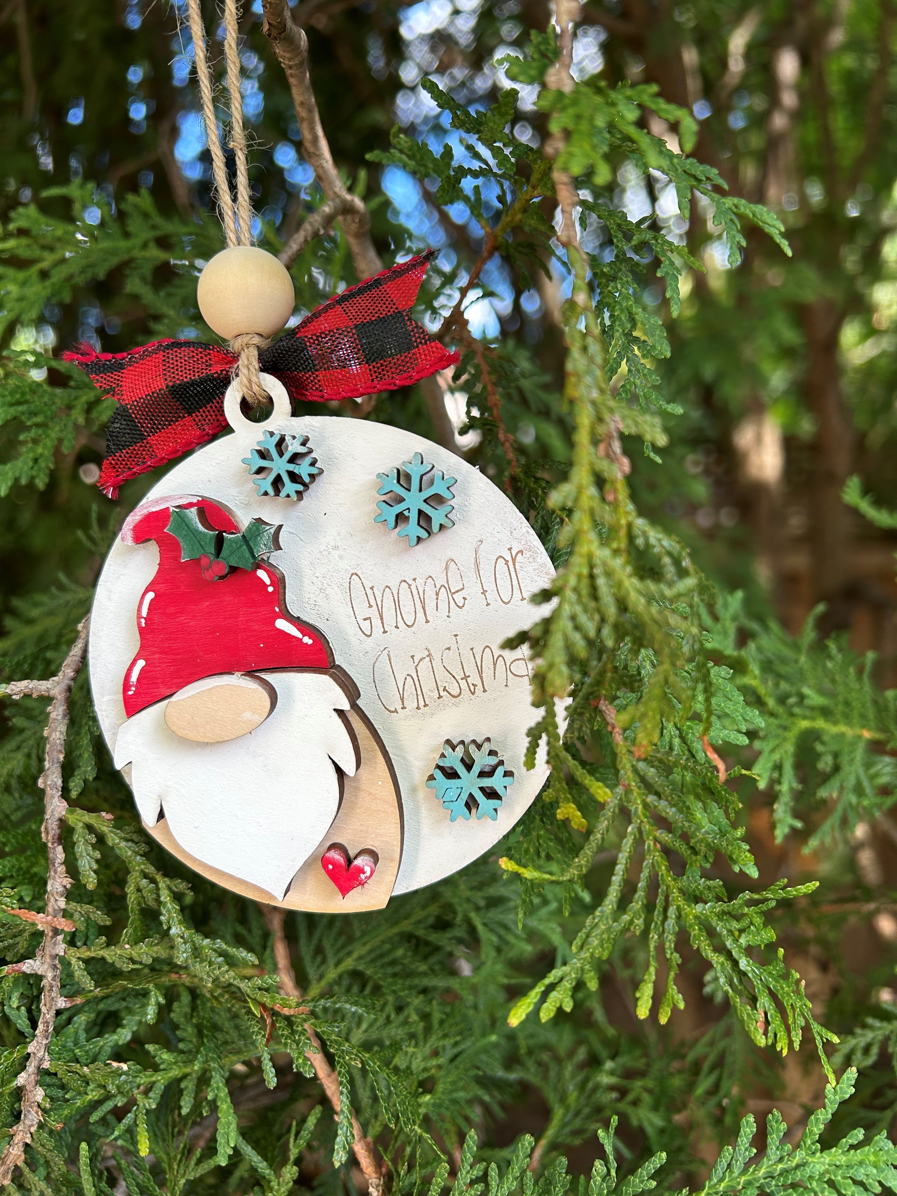 Pop Out Wood Ornament Kit - Frosty Gnome