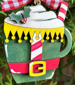 Load image into Gallery viewer, Pop Out Ornament Kit - Green Elf Mug
