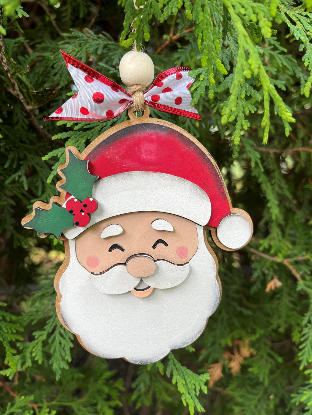 Jolly Santa - Pop Out Ornament Kit