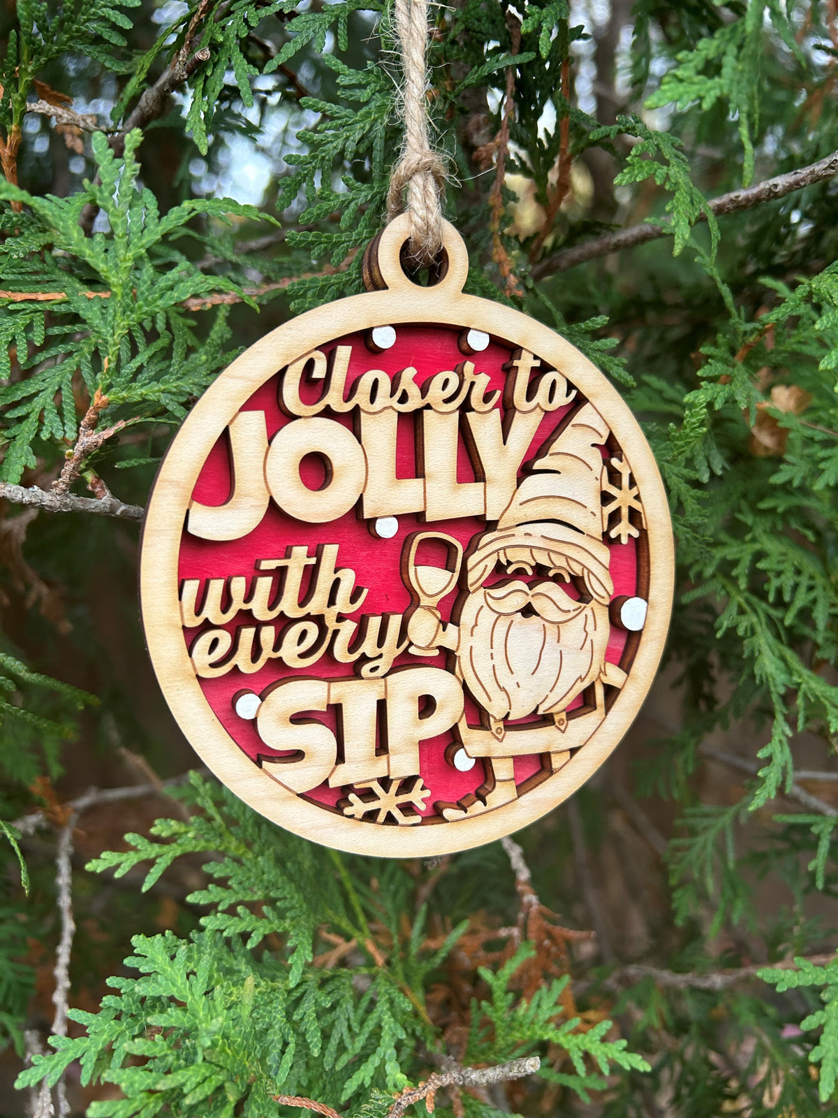 Jolly with Every Sip Ornament