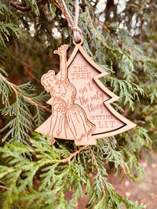 Get Lit Wood Ornament