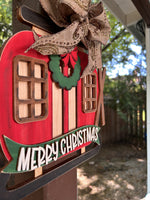 Load image into Gallery viewer, Merry Christmas Ski Gondola – DIY Door Knocker Kit
