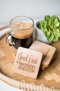 Cedarwood Coaster - Good Luck