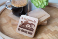 Skinny Dip Cedar Coaster