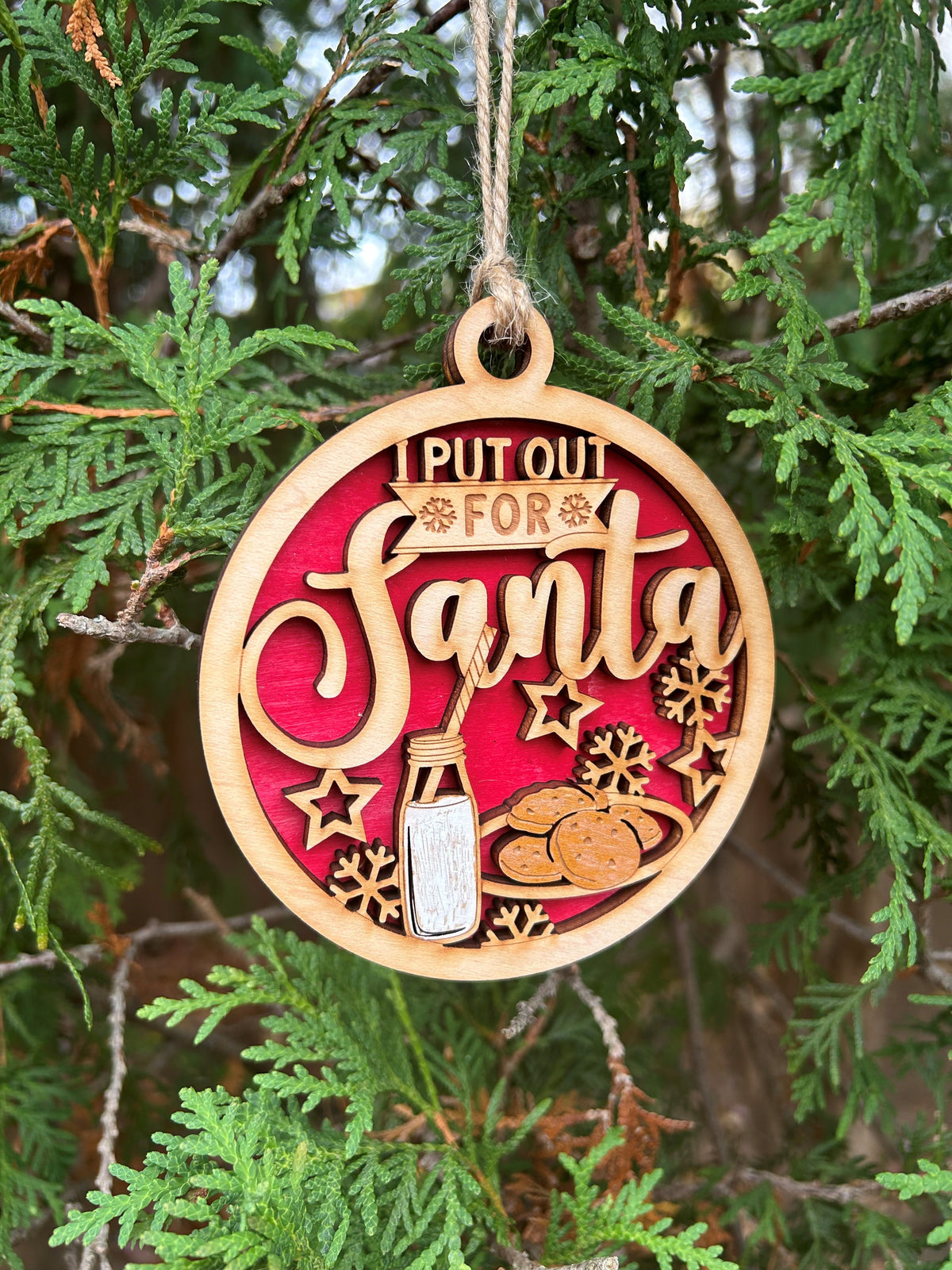 I put out for Santa Ornament