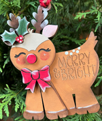 Load image into Gallery viewer, Pop Out Ornament Kit - Reindeer
