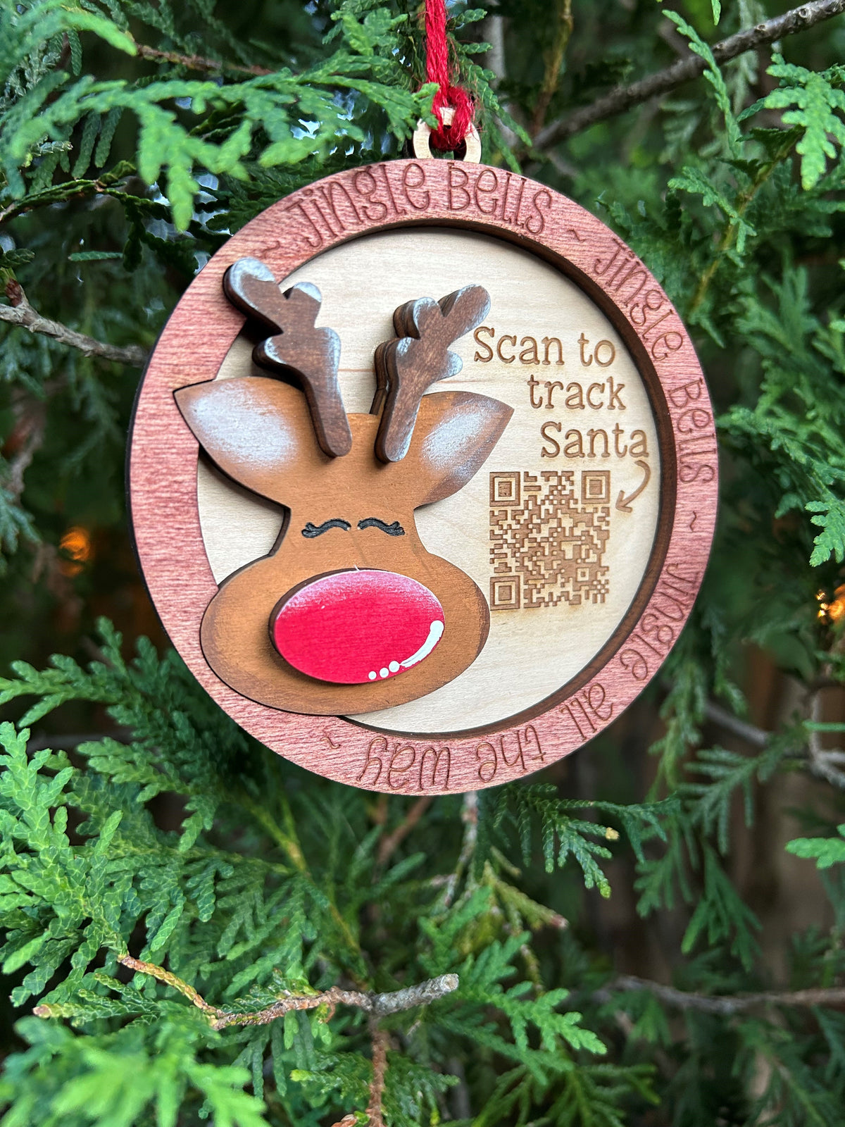 Reindeer Santa Tracker Ornament
