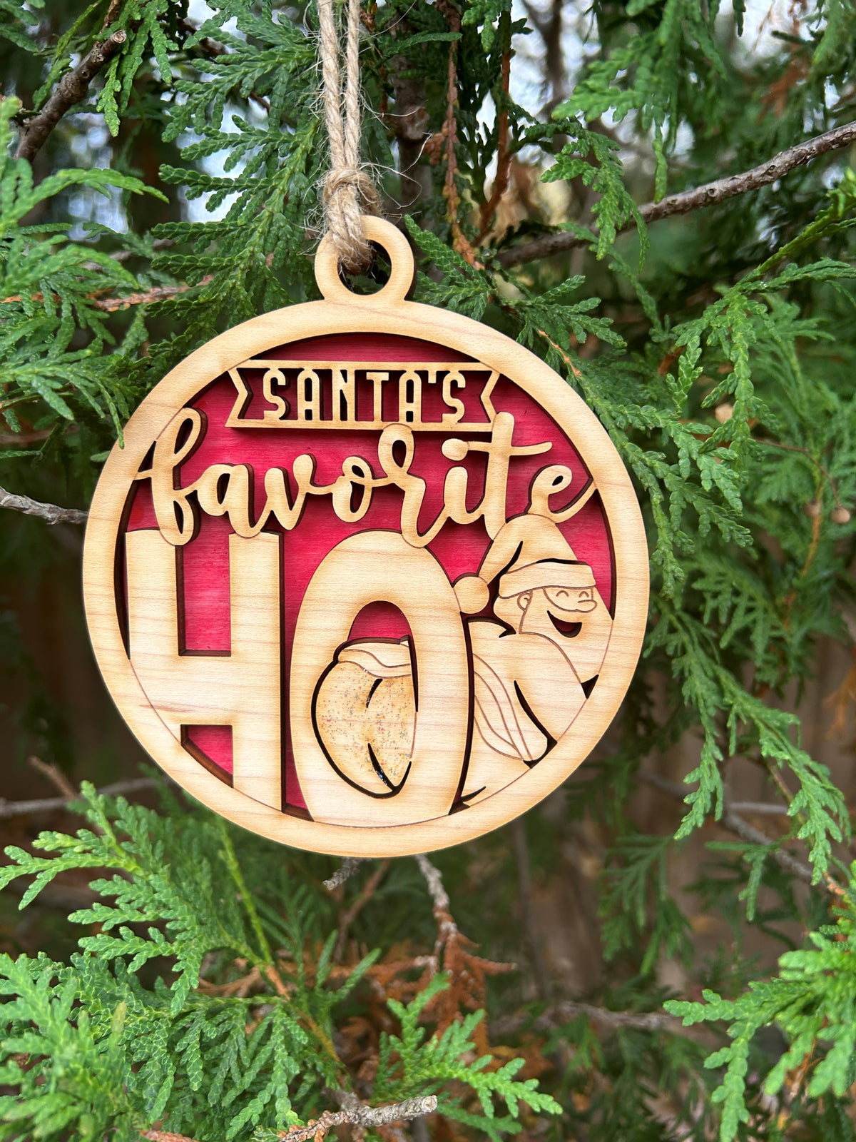 Santa's Favorite Ho Ornament