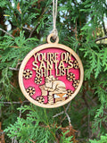 Santa's Shit List Ornament