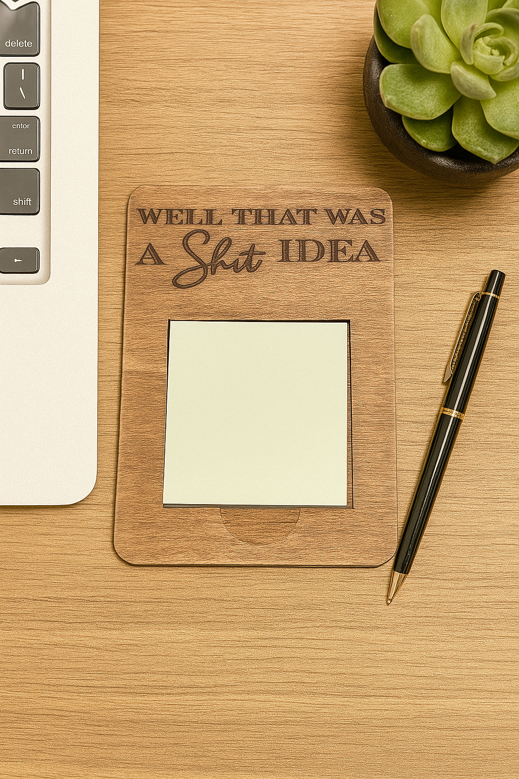Well That Was a Shit Idea Sticky Note Holder