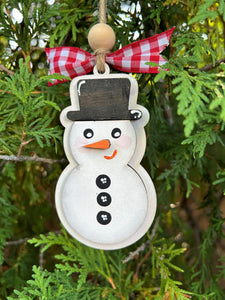 Pop Out Wood Ornament Kit - Snowman