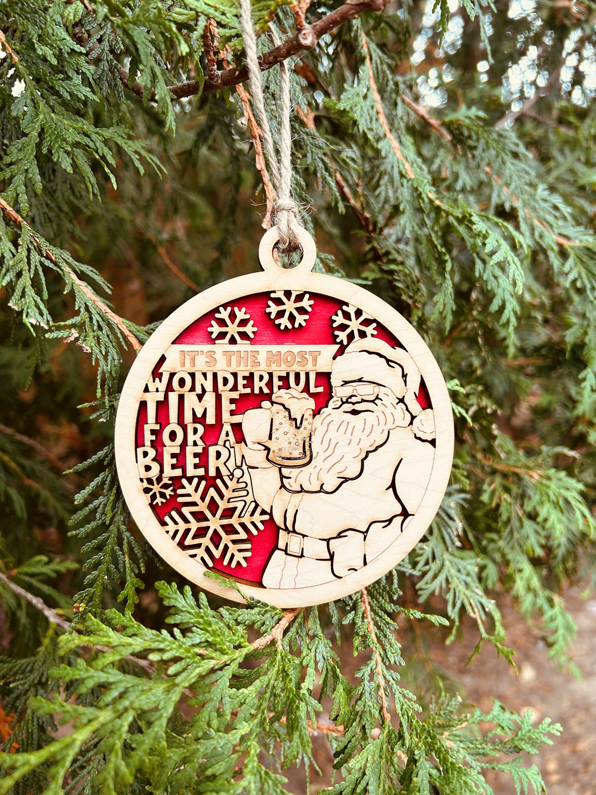 Wonderful Time for a Beer Ornament