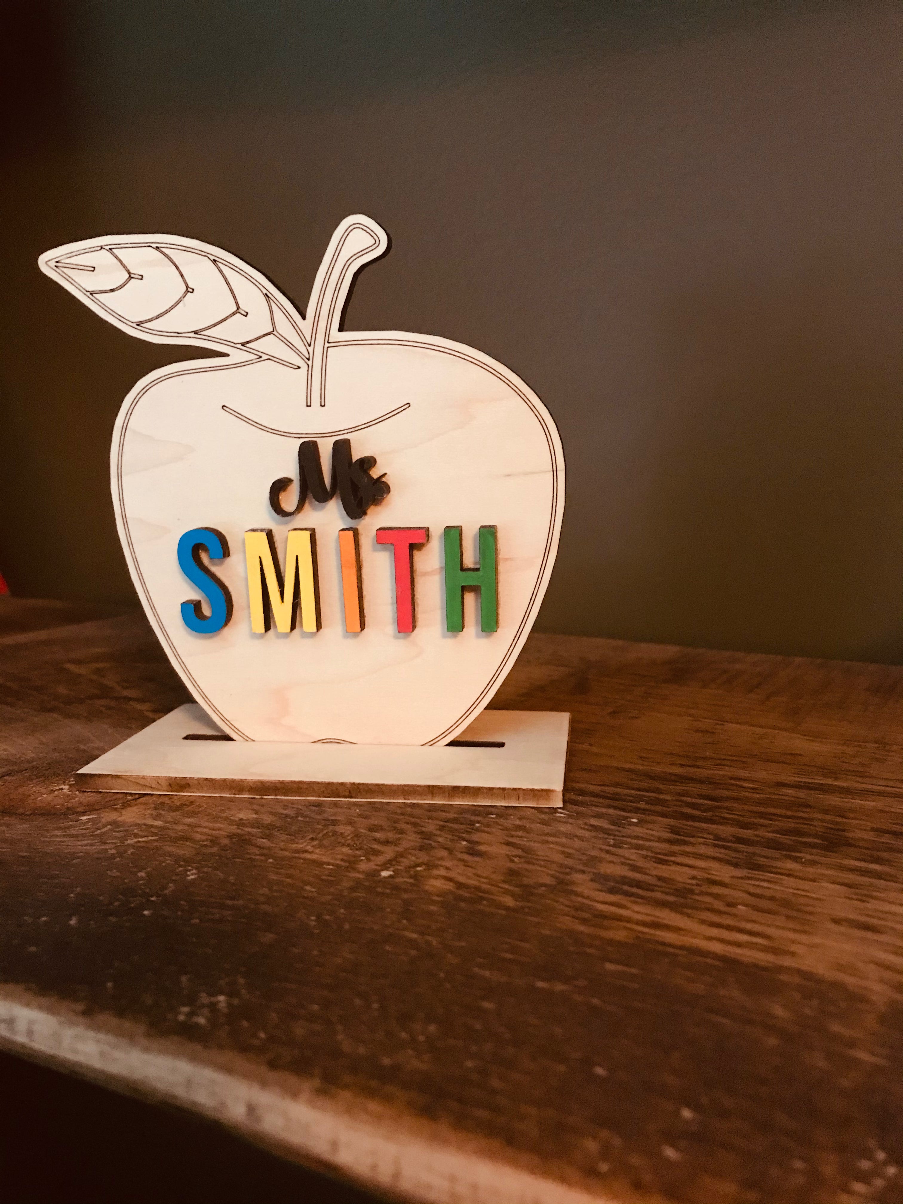 Teachers Apple Personalized