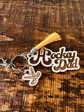 Hockey Dad Key Ring