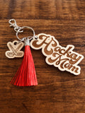Hockey Mom Key Ring