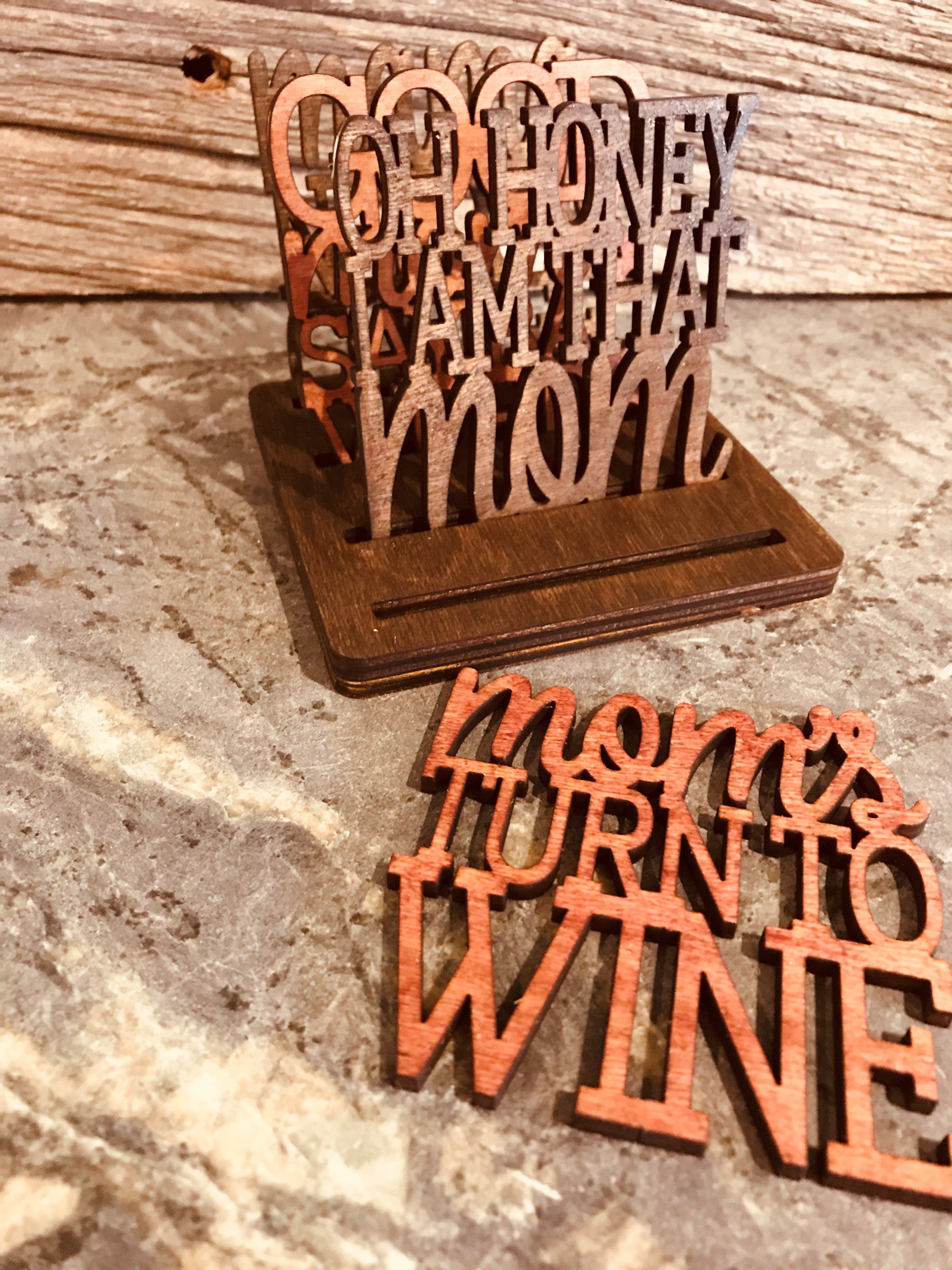 Mom Coasters with Holder