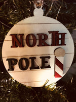 Load image into Gallery viewer, Shiplap North Pole Ornament
