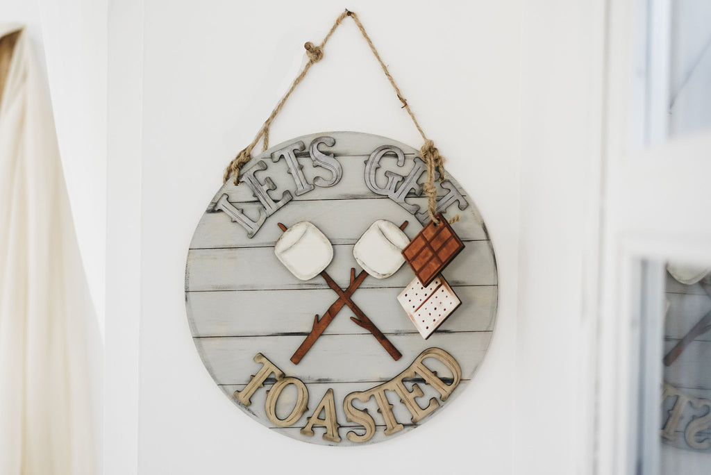 Let's Get Toasted Hanging Sign
