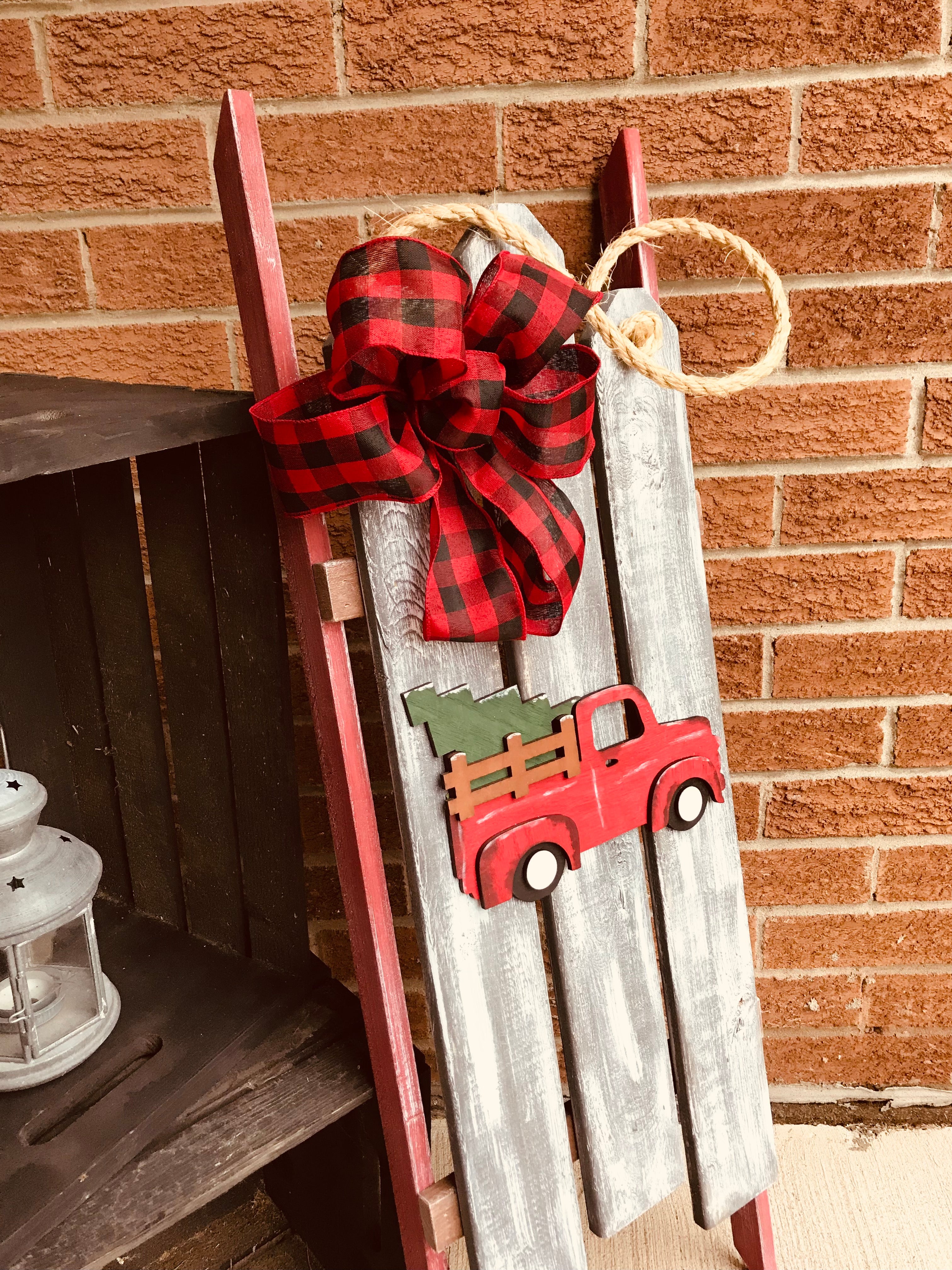 Rustic Porch Sleighs