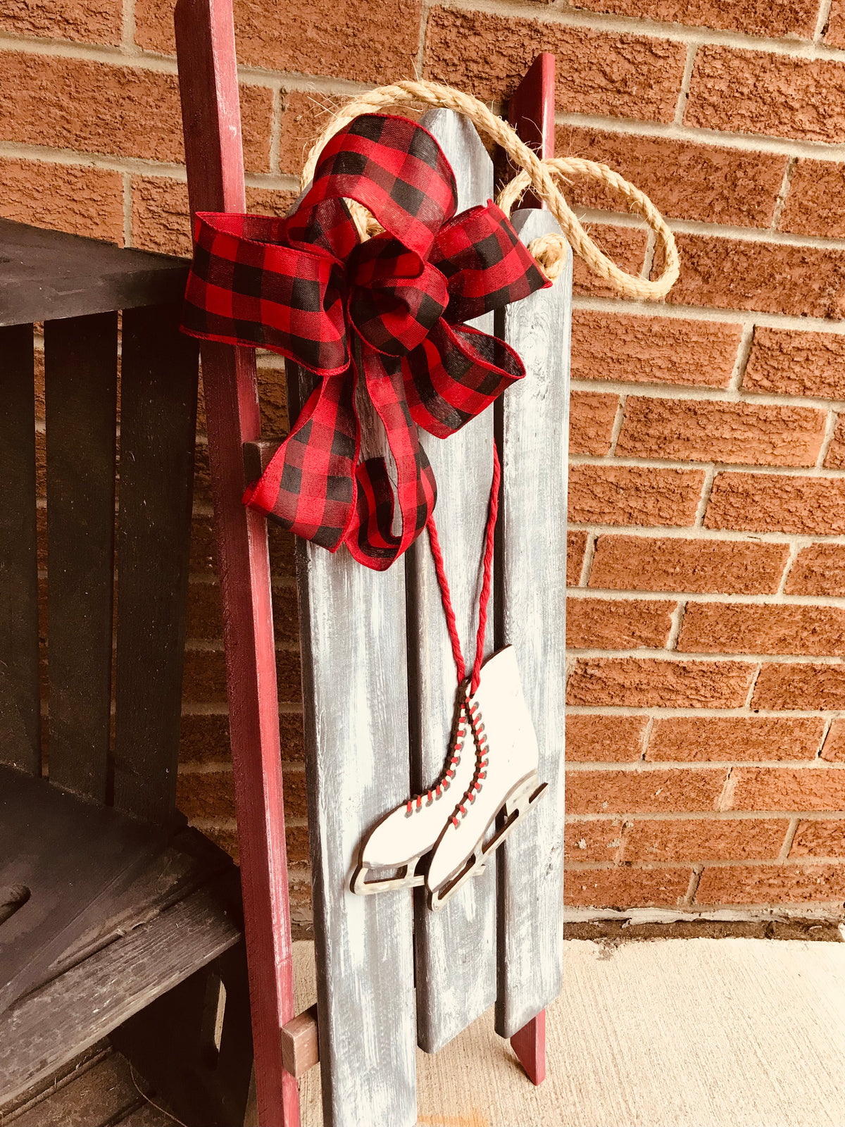 Rustic Porch Sleighs
