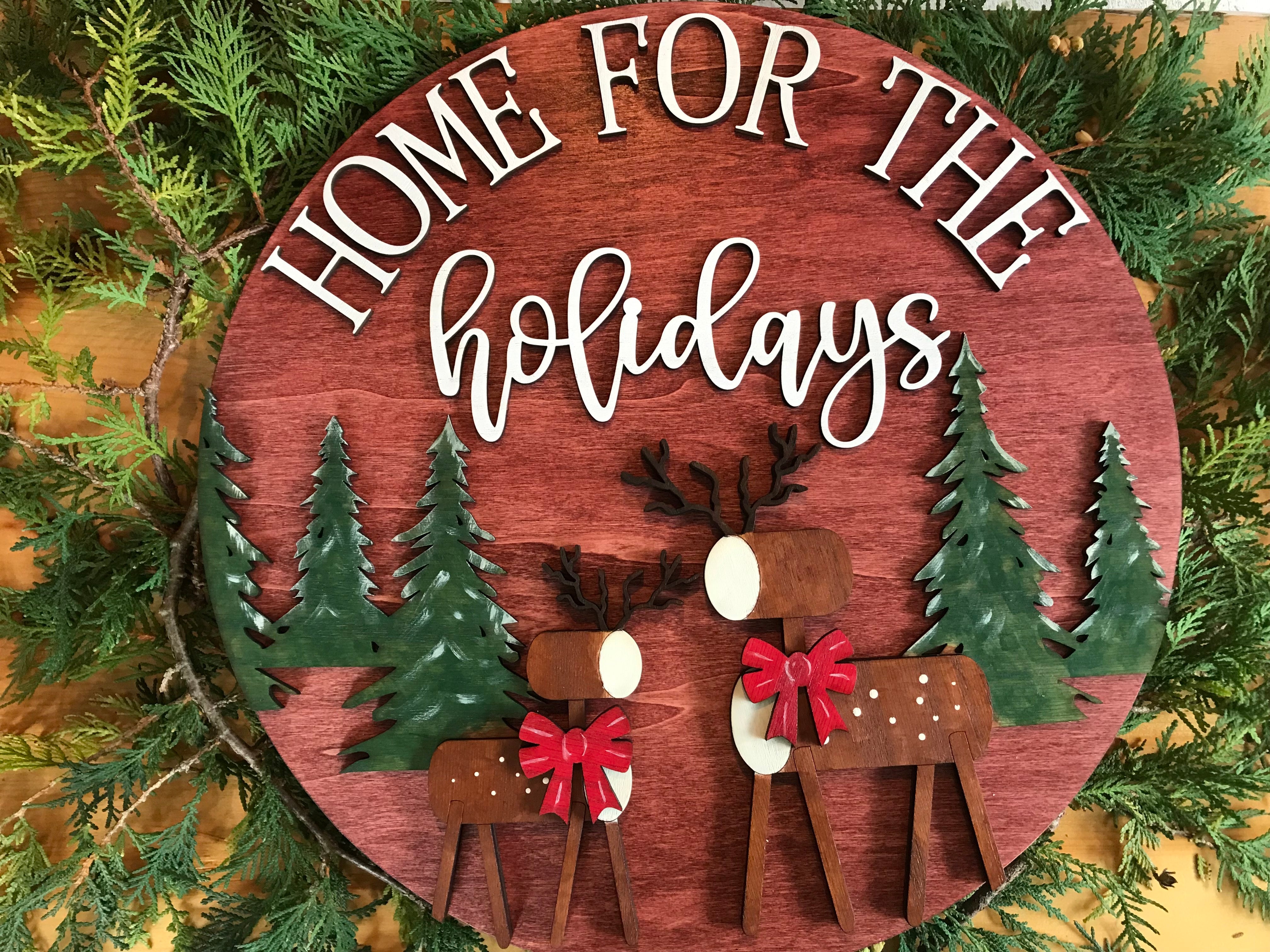 Home for the Holidays Sign