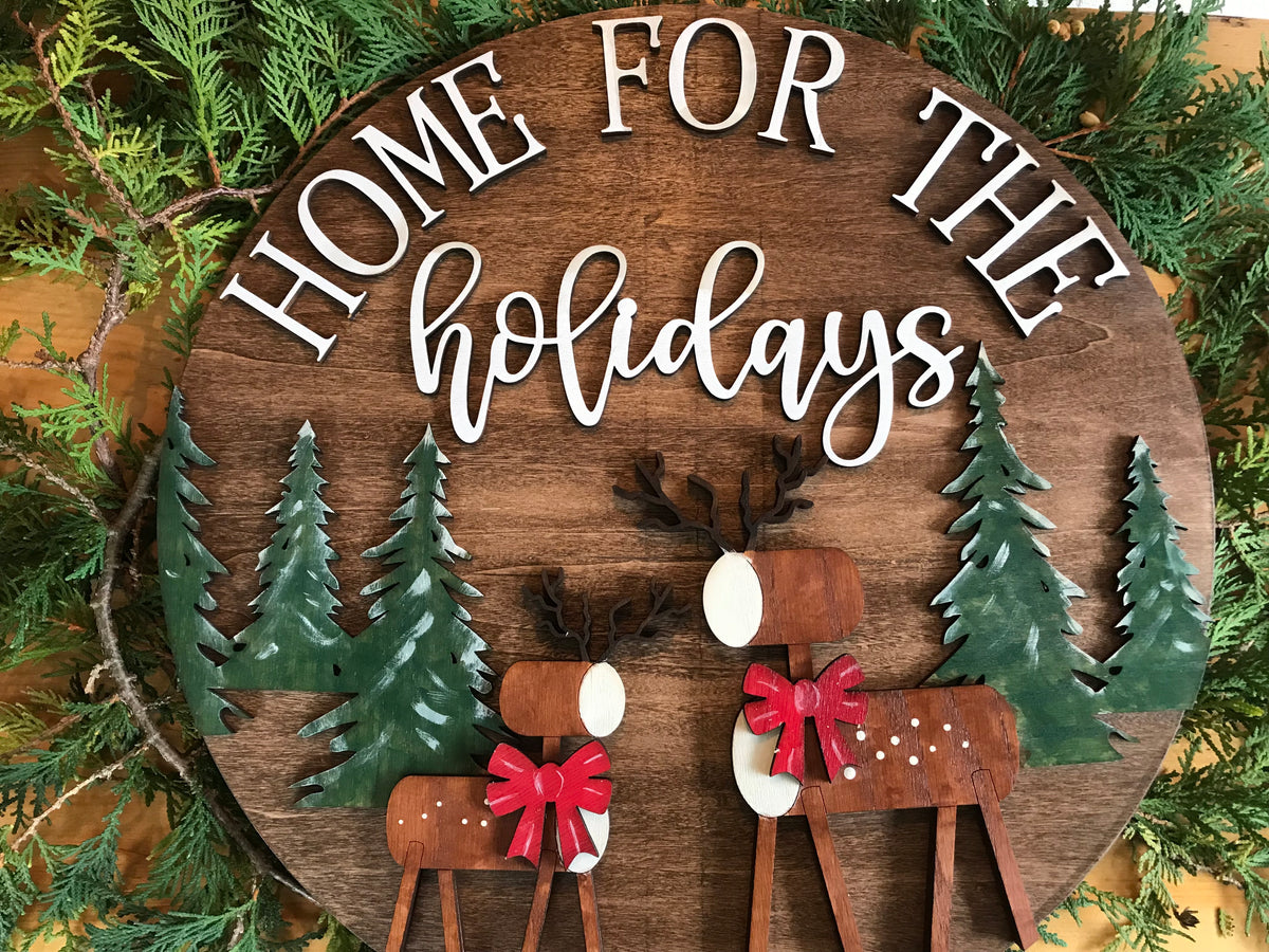 Home for the Holidays Sign