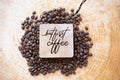 But First Coffee Cedar Coaster